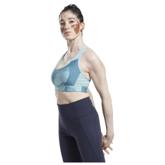 Reebok Γυναικείο μπουστάκι Lux Perform Allover Print Racer Bra Reebok Γυναικείο μπουστάκι Lux Perform Allover Print Racer Bra